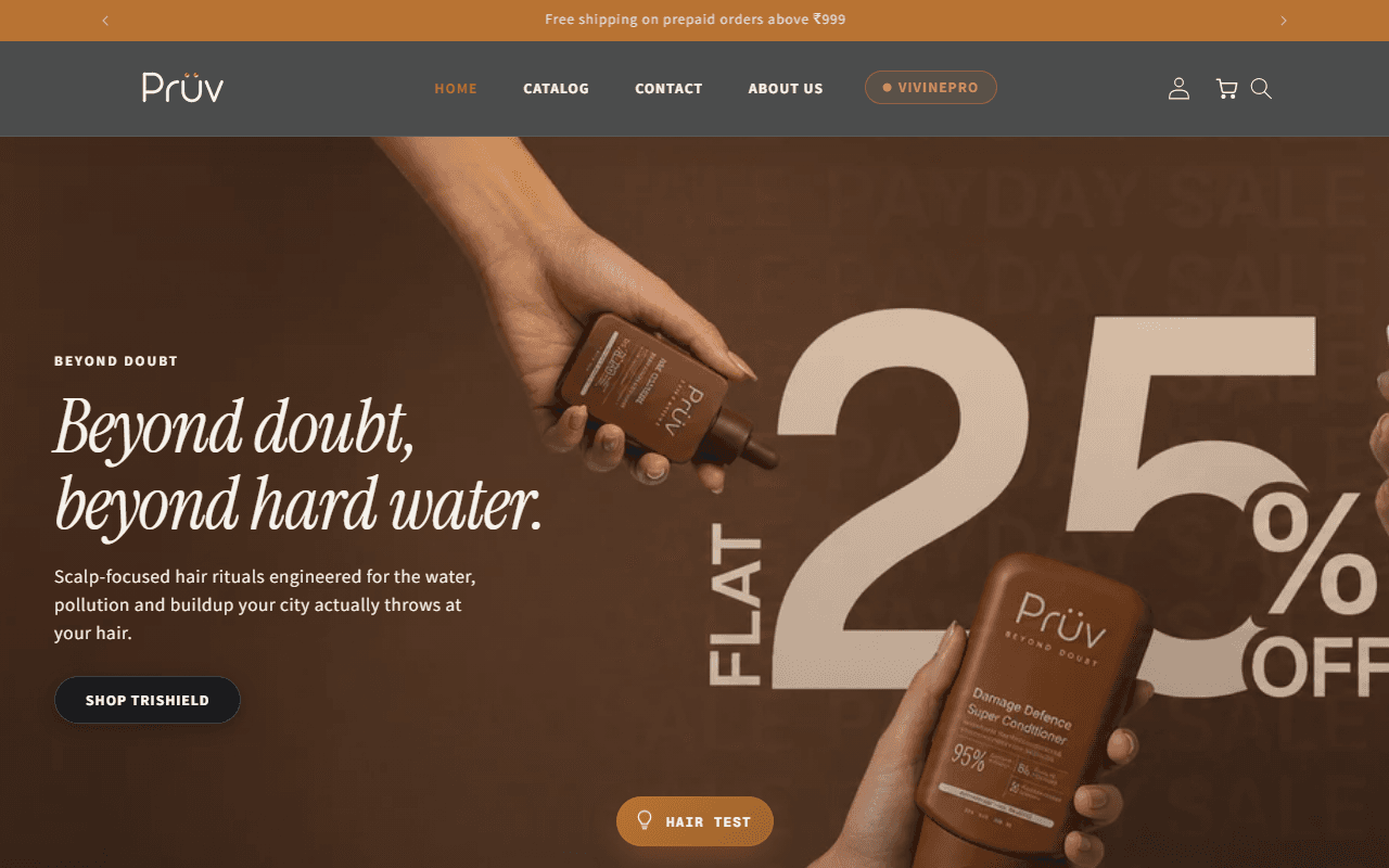 Pruv homepage